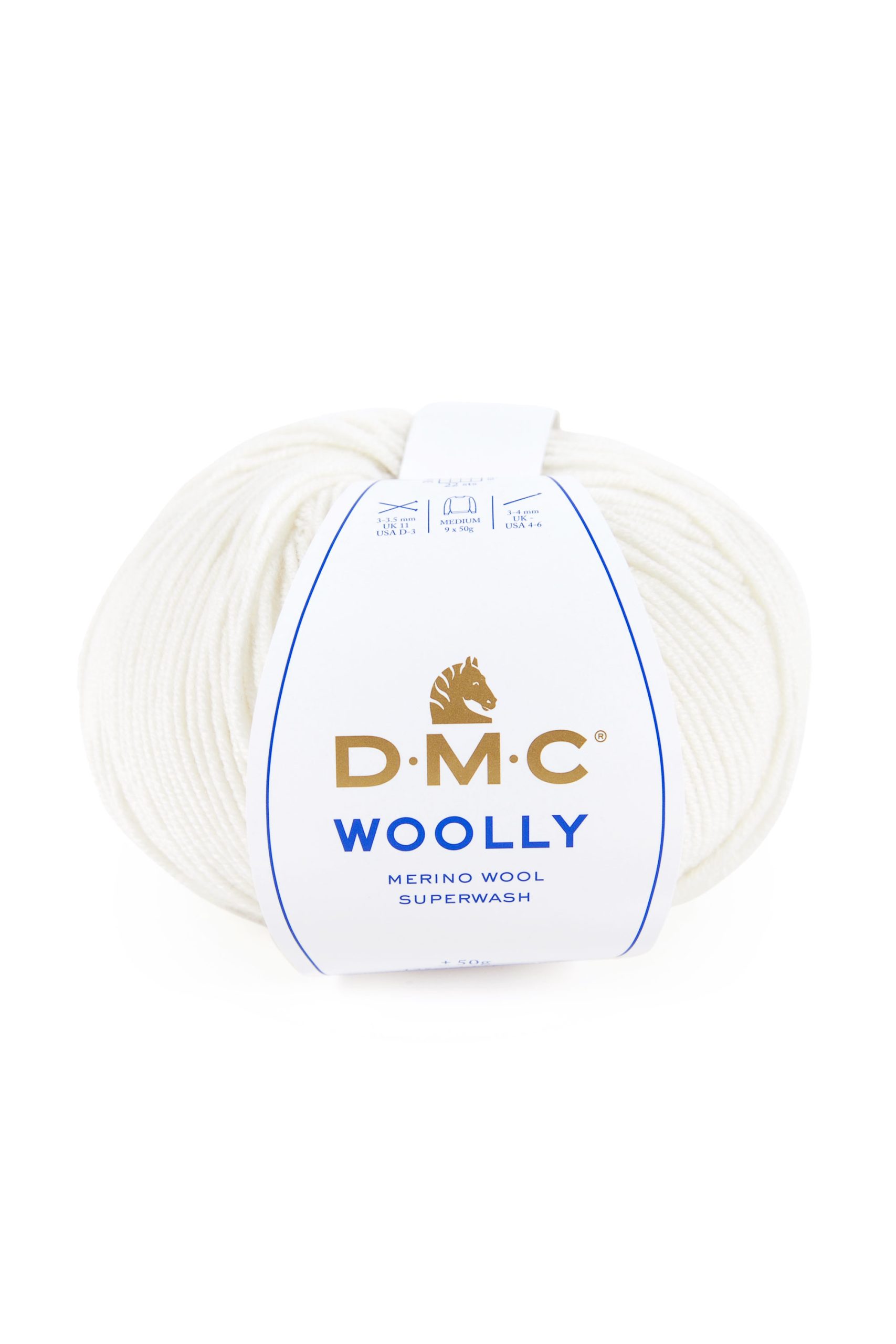 Lana Dmc Woolly Colore 01: Matassa di filato in morbida lana disponibile in una vasta gamma di tonalità vivaci per realizzare progetti di maglieria e uncinetto. | Dematteis.it