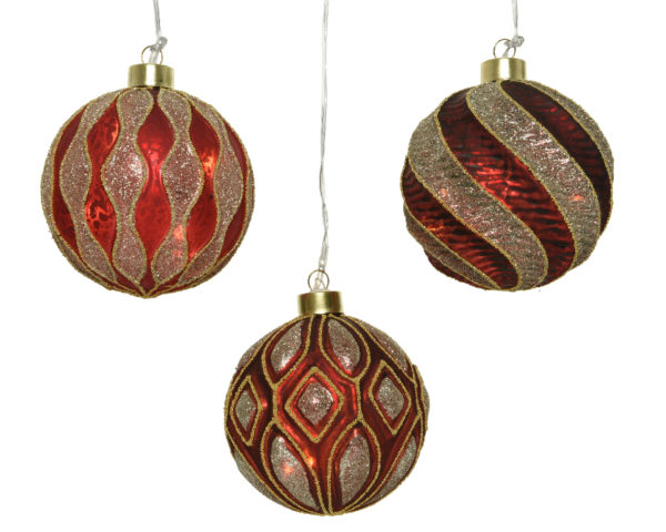 Palline Di Natale Con Led decorazioni natalizie illuminate per albero di Natale con effetti luminosi - DeMatteis.it