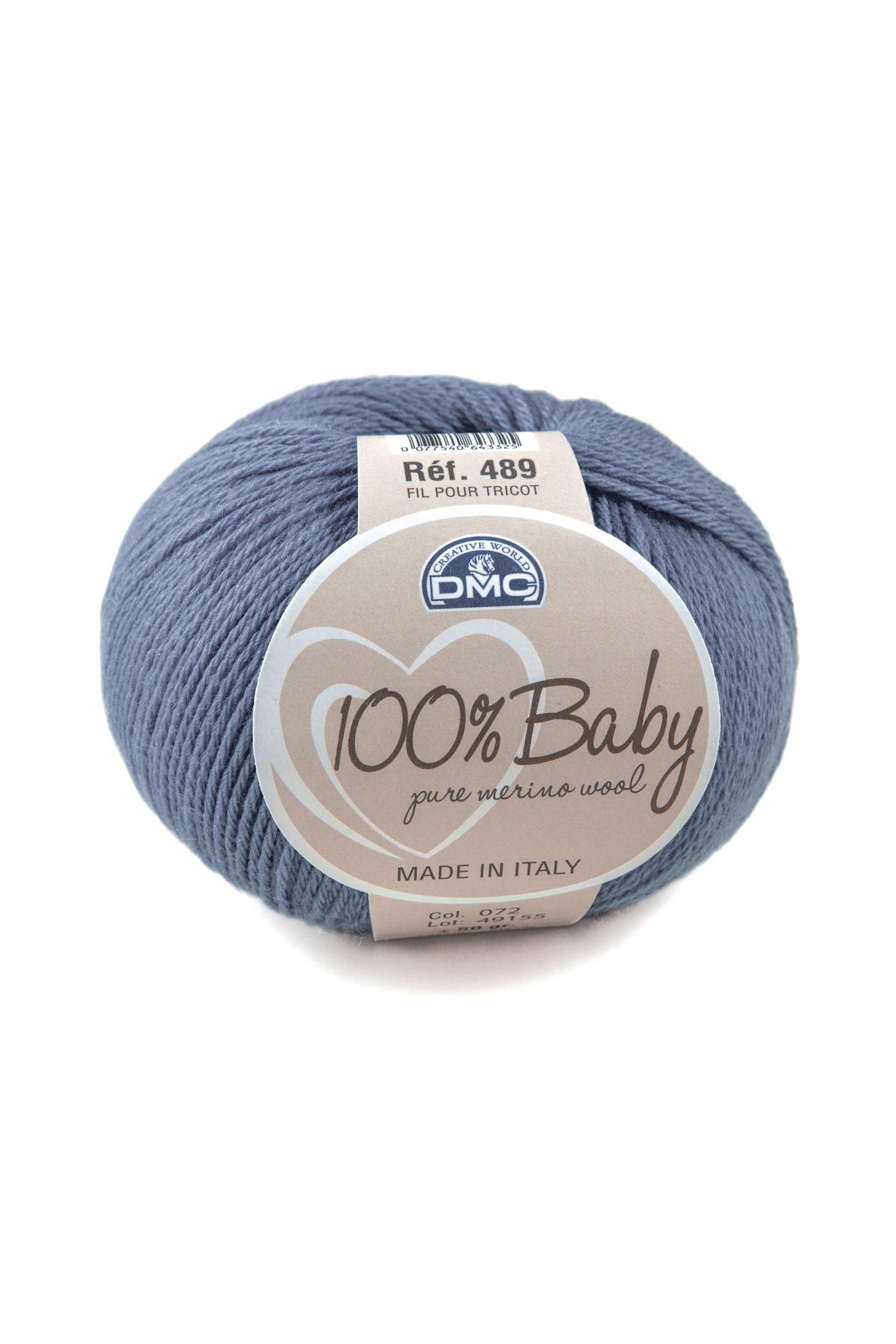 Lana Dmc 100% Baby Colore 072: Filato morbido e delicato realizzato interamente in fibra di lana vergine, disponibile in una vasta gamma di tonalità pastello. | Dematteis.it