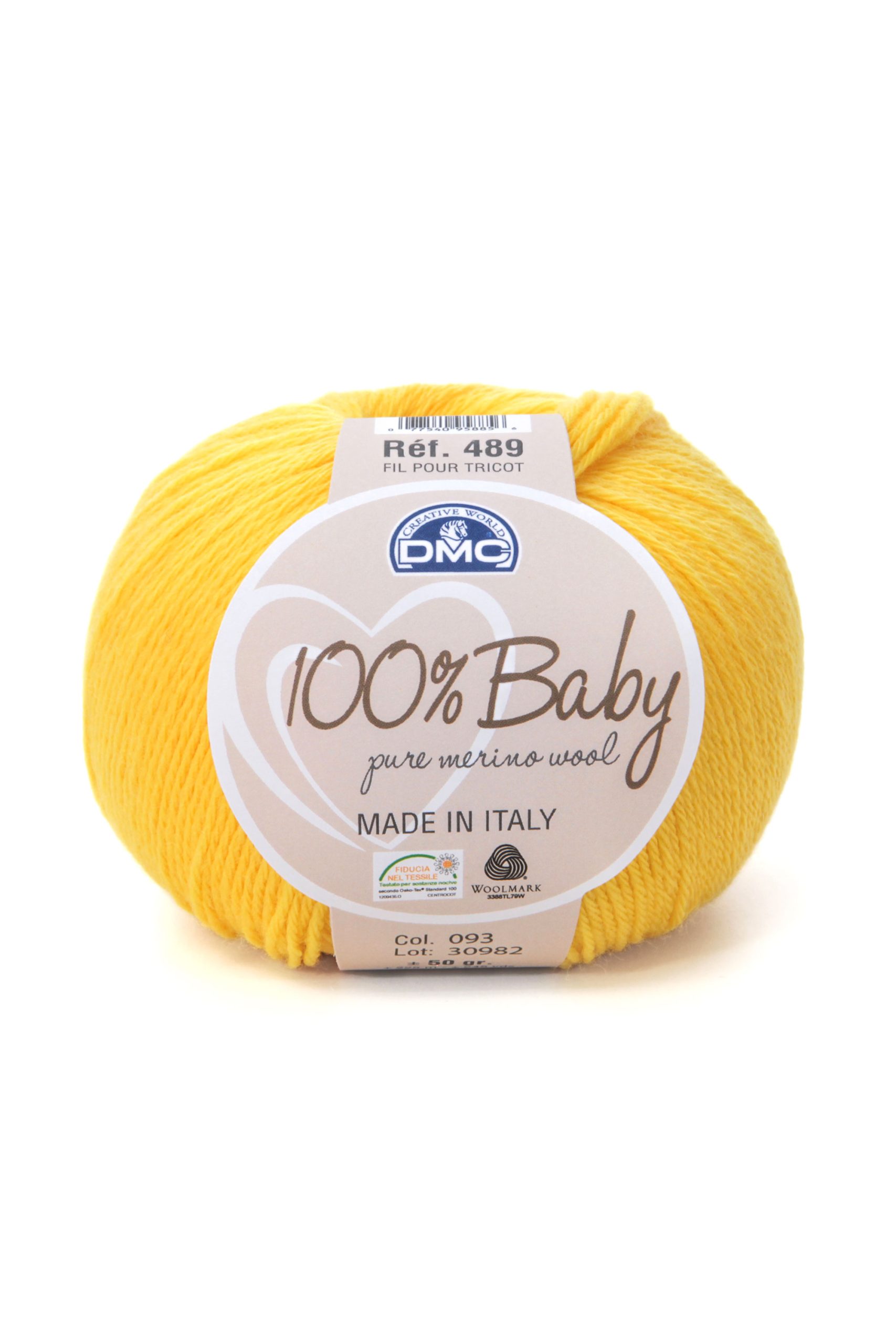 Lana Dmc 100% Baby Colore 093: Morbida lana in fibra naturale di ottima qualità, disponibile in una vasta gamma di colori vivaci e adatta a realizzare capi d'abbigliamento e accessori morbidi. | Dematteis.it