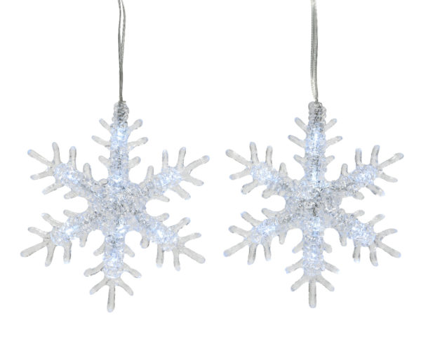 Luci Con Fiocchi Di Neve 40 Microled decorazione natalizia luminosa Kaemingk - DeMatteis.it