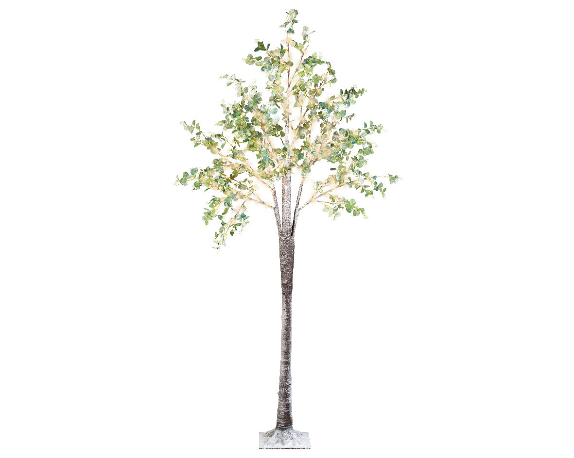 Albero Microled Verde decorativo con 270 LED per illuminazione natalizia, altezza 2,10 m - DeMatteis.it