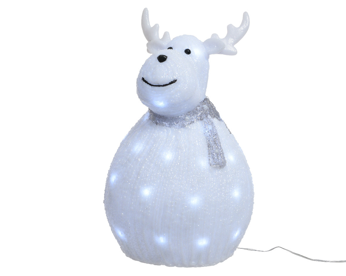 Renna Luminosa 37 cm decorazione natalizia con illuminazione LED Kaemingk - DeMatteis.it