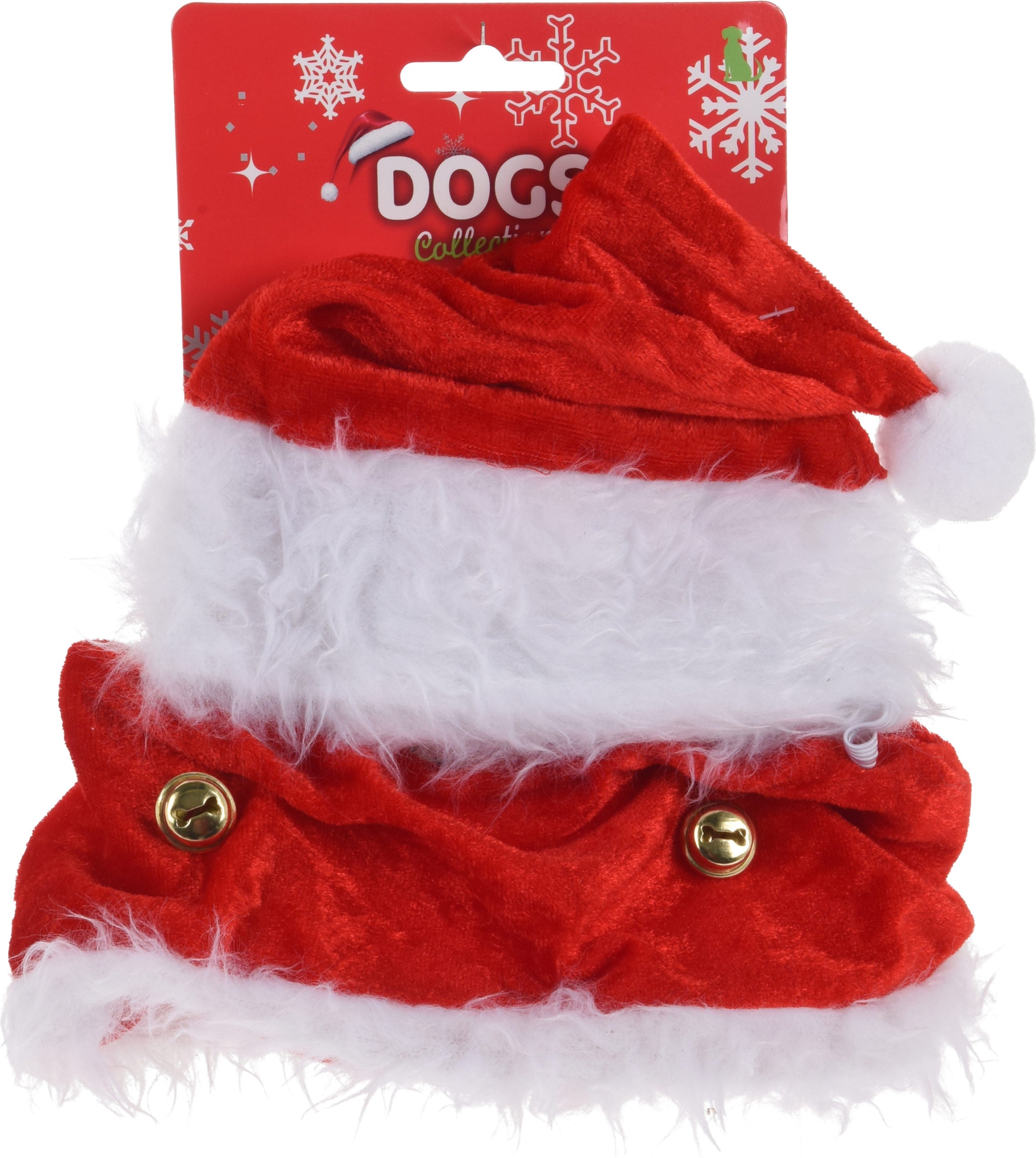 Vestito Natale Per Animale costume natalizio per cani e gatti con cappello e giacca - DeMatteis.it