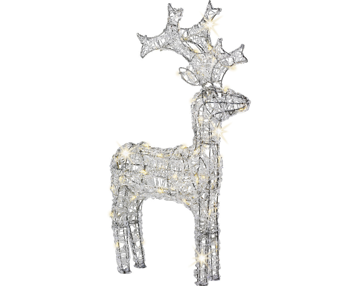 Renna Natalizia Luminosa 120 cm decorazione natalizia con luci LED per esterni e interni - DeMatteis.it