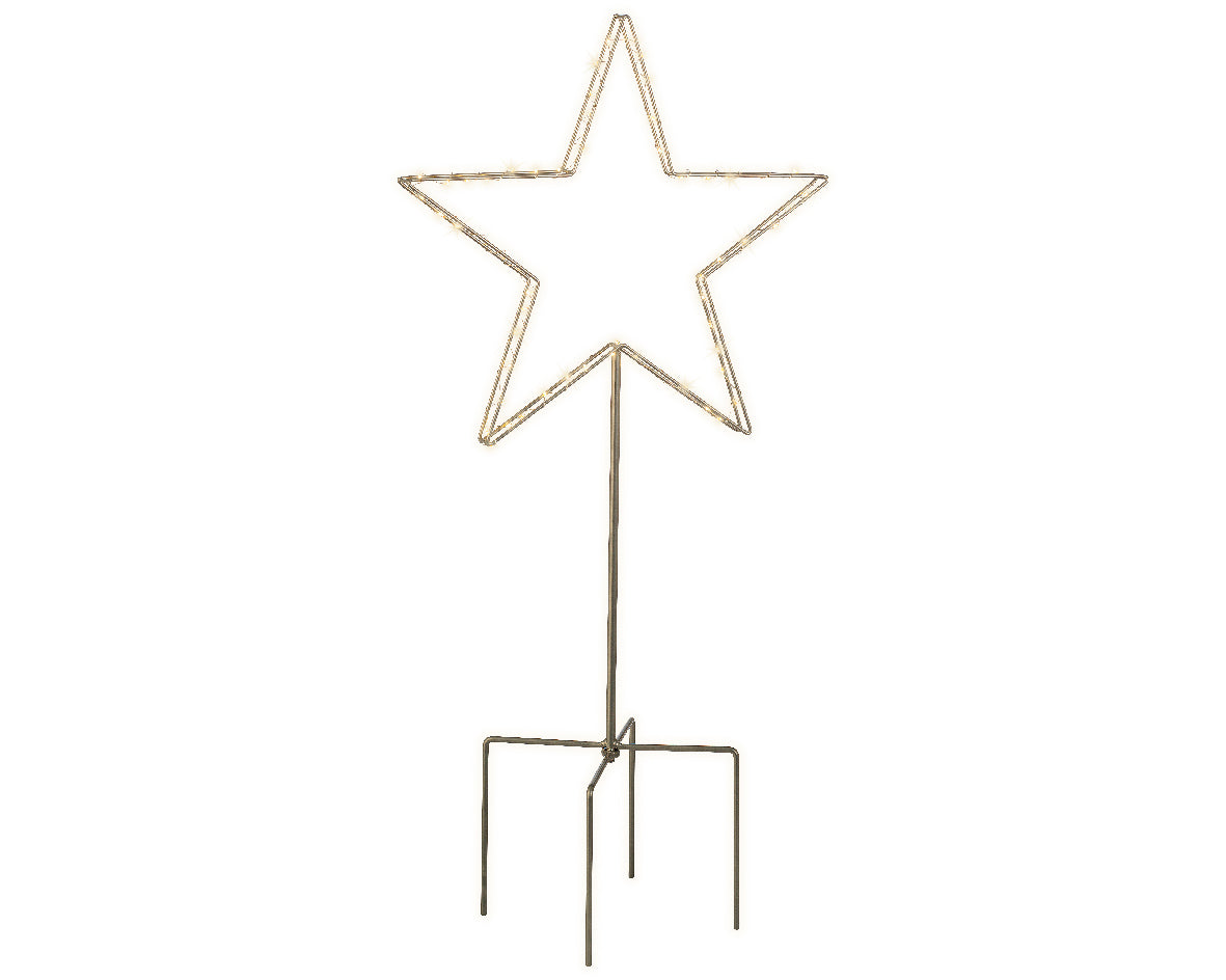 Stella Luminosa Natale Da Esterno 103 cm decorazione natalizia con luci per giardino - DeMatteis.it