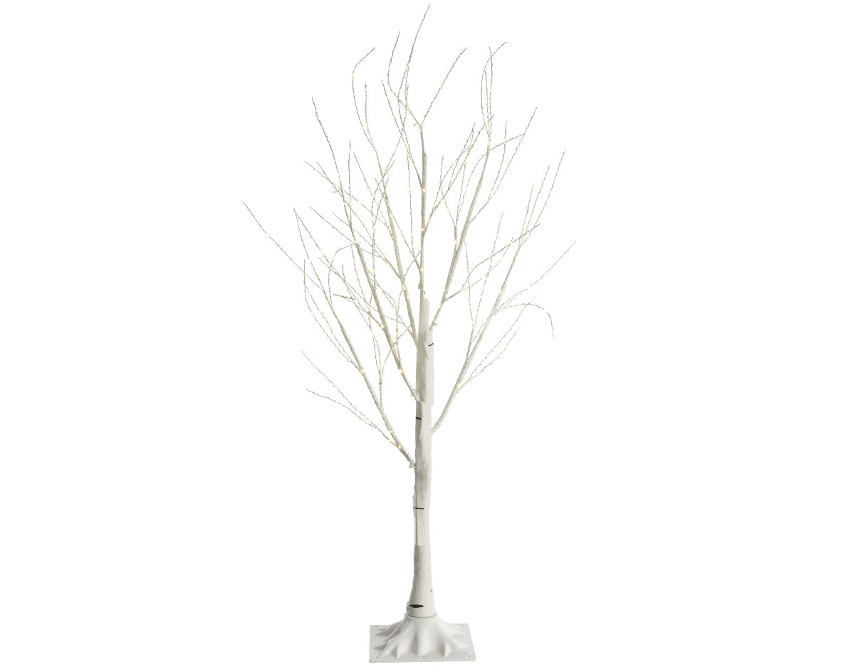 Albero Luminoso Bianco 150 cm decorazione natalizia LED Kaemingk per interni ed esterni - DeMatteis.it