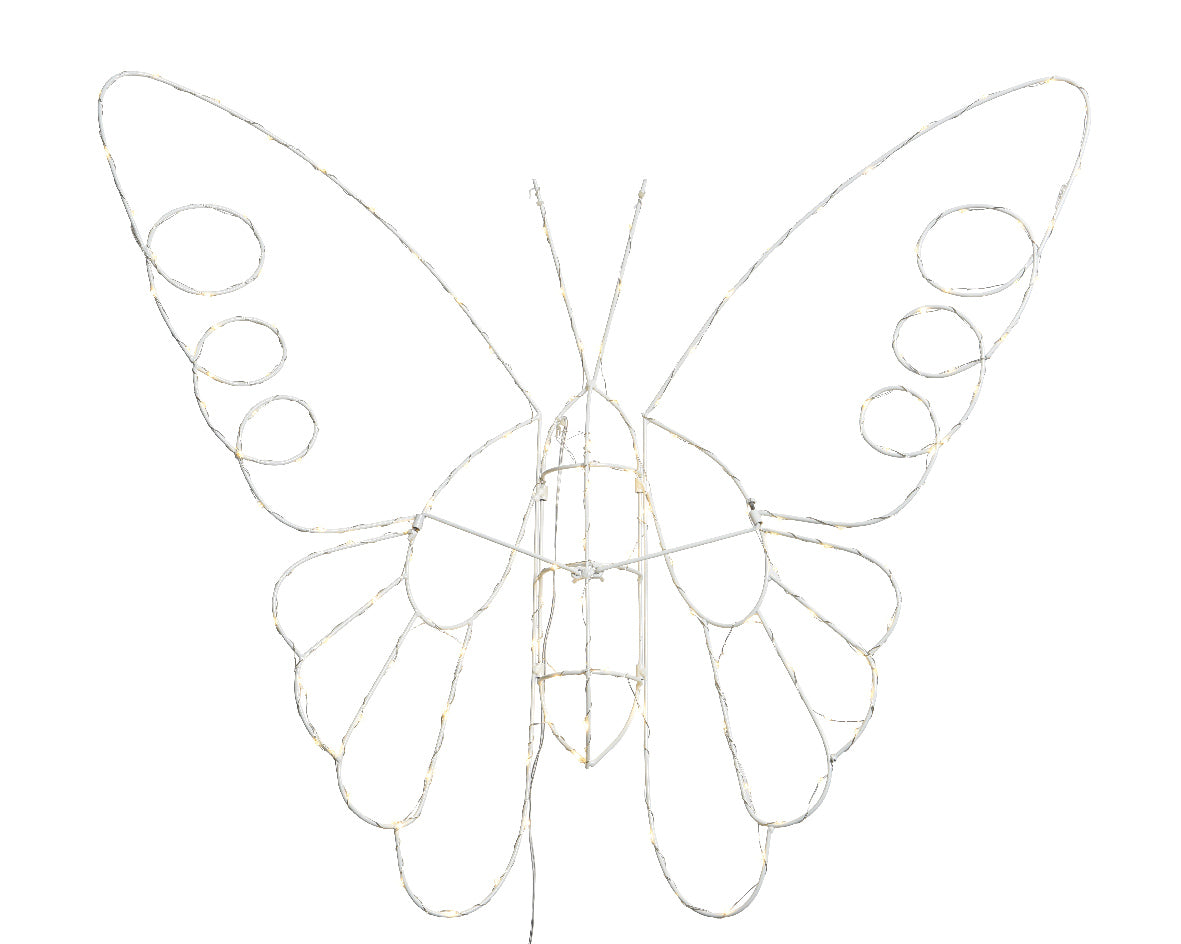 Decorazione Natale Farfalla Luminosa 70 cm per addobbi natalizi con illuminazione LED - DeMatteis.it