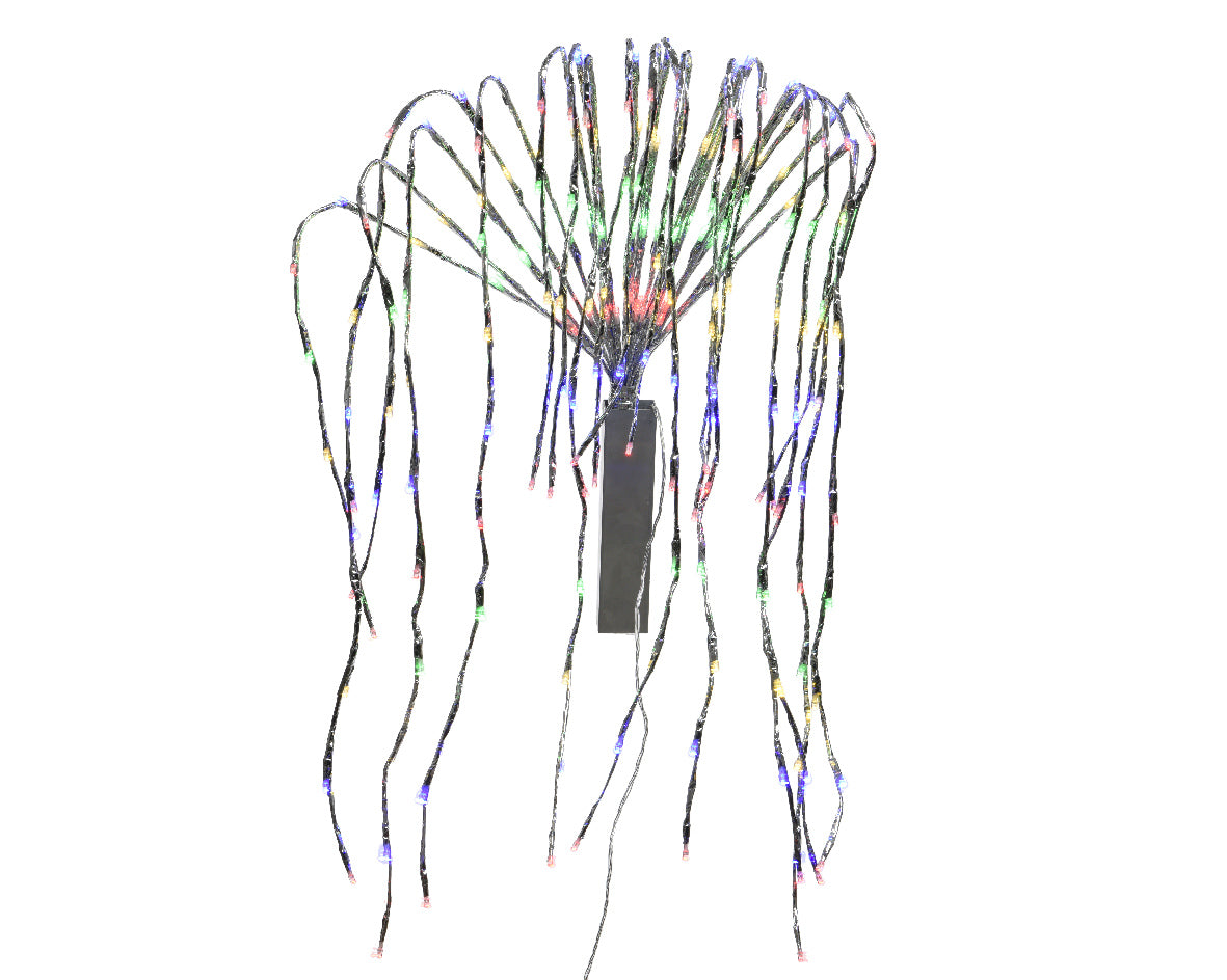Cascata luminosa 300 cm con 880 LED multicolore per decorazione natalizia con giochi di luce regolabili - DeMatteis.it