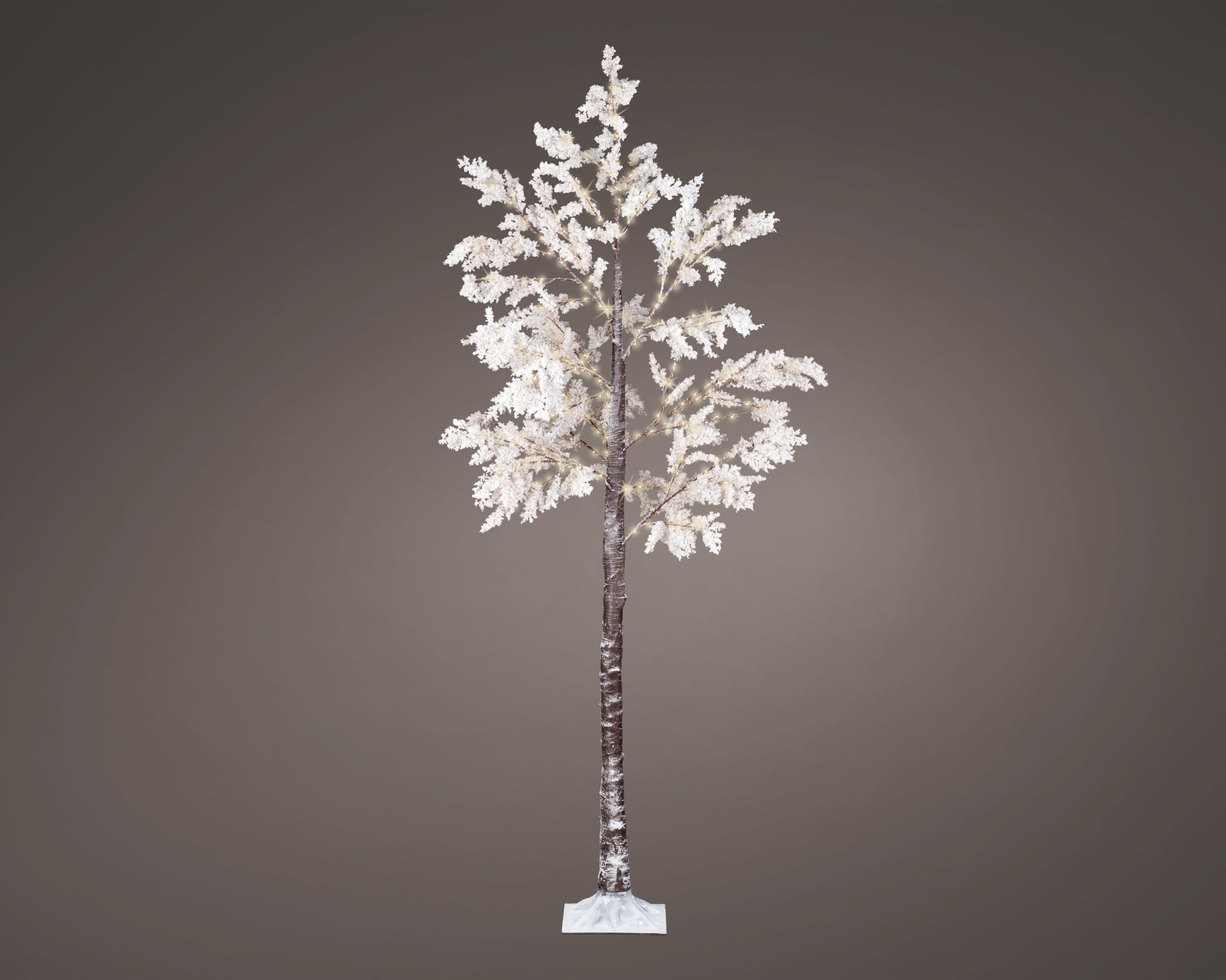 Albero Luminoso Da Esterno Con Fiori 210 cm decorazione natalizia Kaemingk per esterni con illuminazione LED - DeMatteis.it