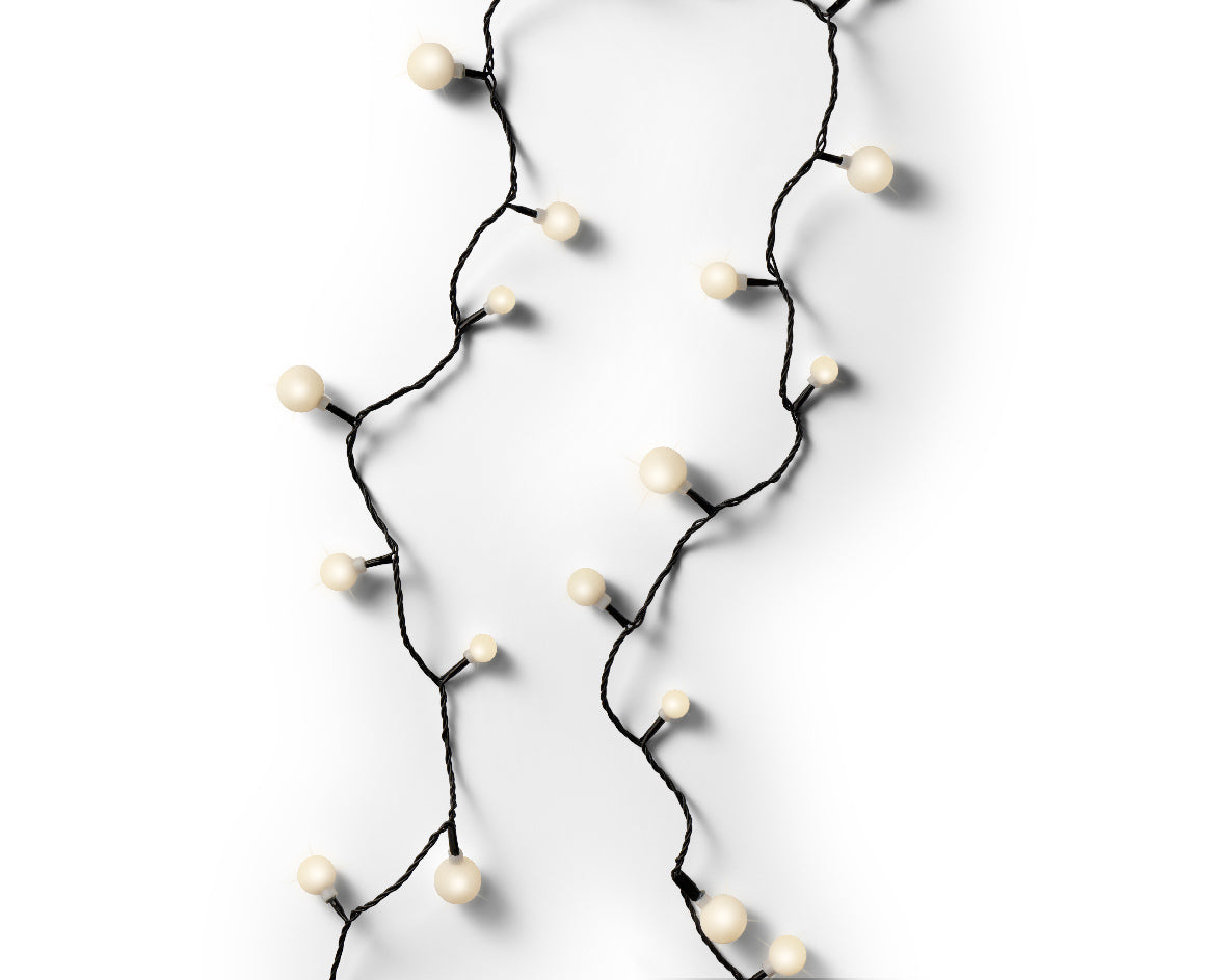 Luci Di Natale Bacche 120 Led Warm White luminaria decorativa per interni ed esterni da 9 m - DeMatteis.it