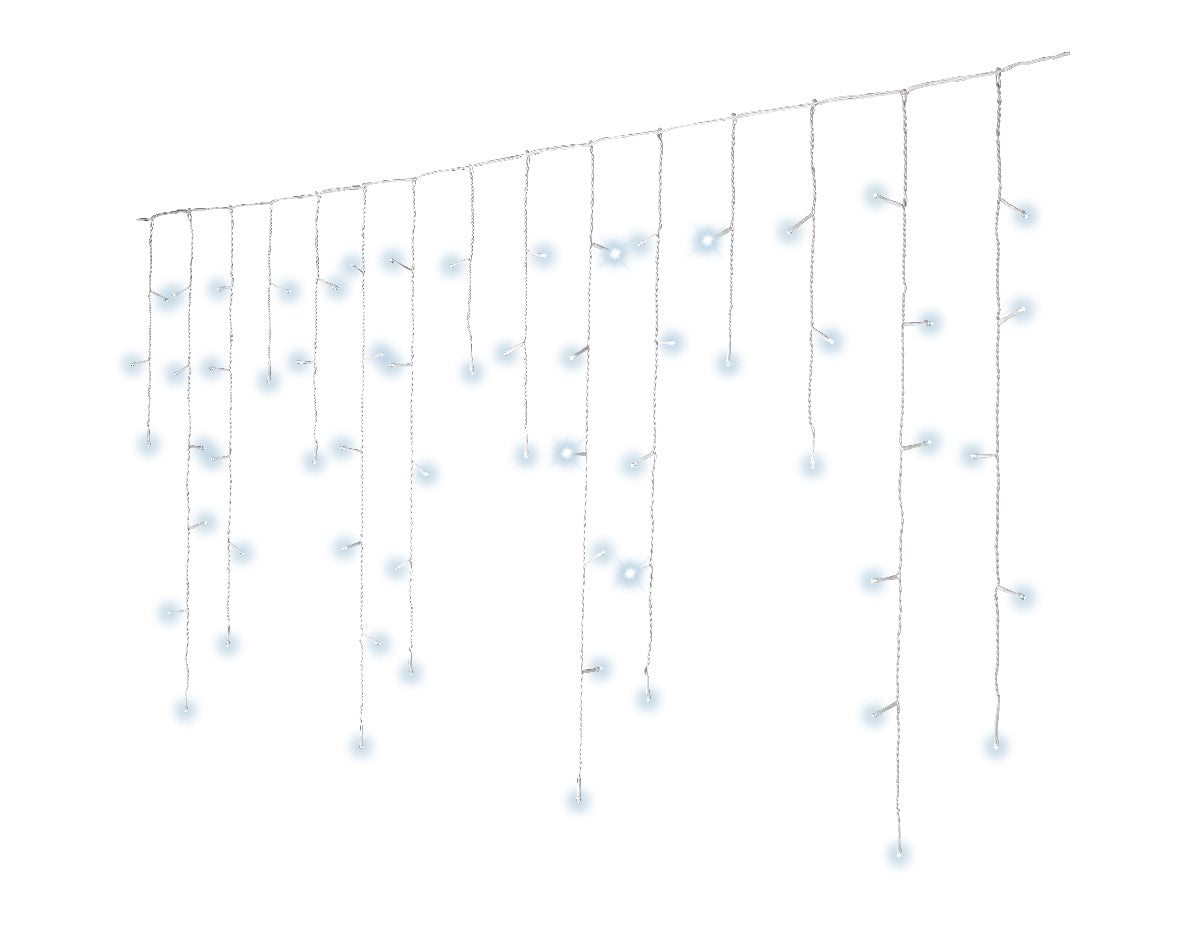 Tenda Luminosa 630 Led Cool White 20 mt per decorazioni natalizie Kaemingk - DeMatteis.it