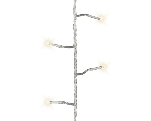 Luminaria Di Natale Led 96 Warm White catena luminosa natalizia con 96 luci led bianco caldo per decorazioni - DeMatteis.it