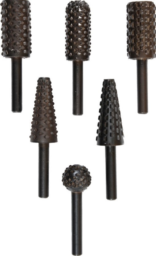 Set 6 Raspe Per Legno Metallo