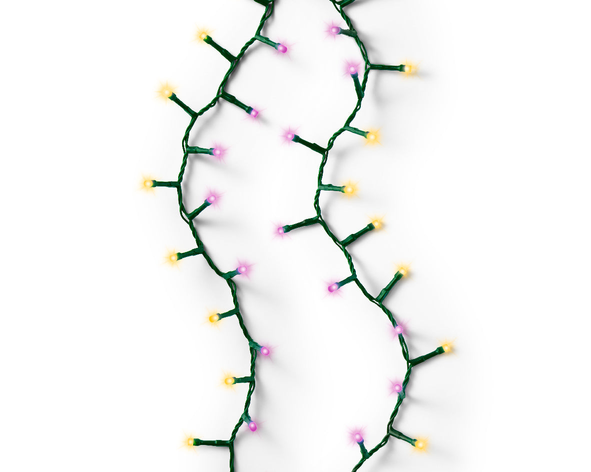Luci Di Natale 750 Led Rosa Calde 16 m per decorazioni natalizie interne ed esterne - DeMatteis.it