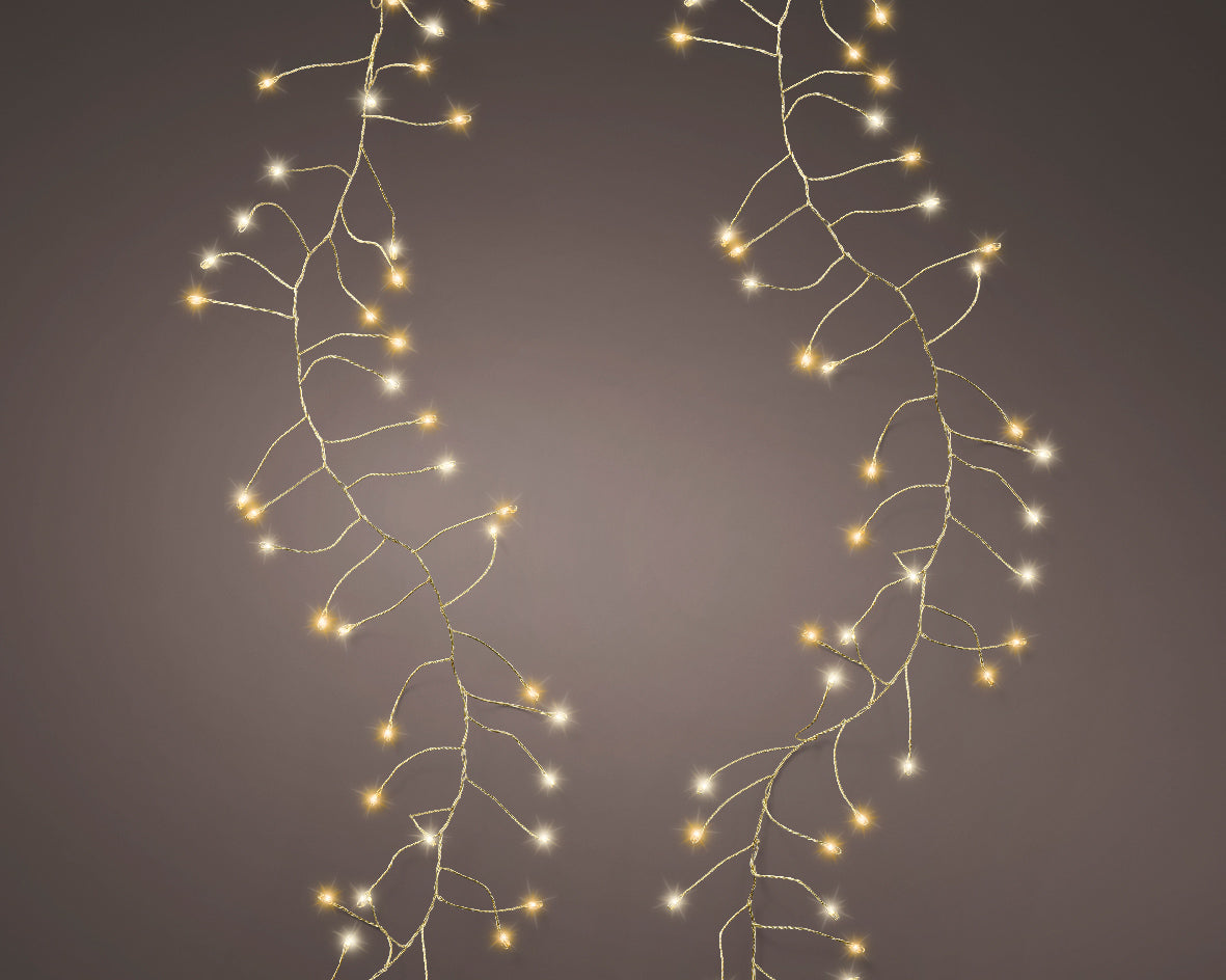Luci Di Natale 480 Cluster Microled 6 M Luce Oro E Calda