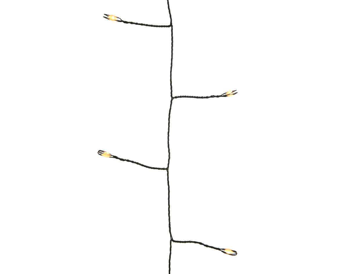 Micro Big Led 480 Warm White catena luminosa LED 6 m cavo nero per decorazioni natalizie - DeMatteis.it