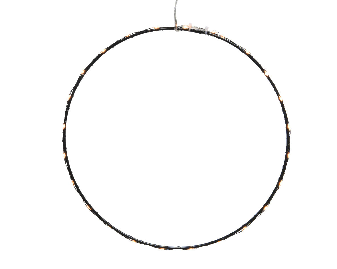 Cerchio Luminoso 75 cm decorazione natalizia con luci LED per addobbi natalizi - DeMatteis.it