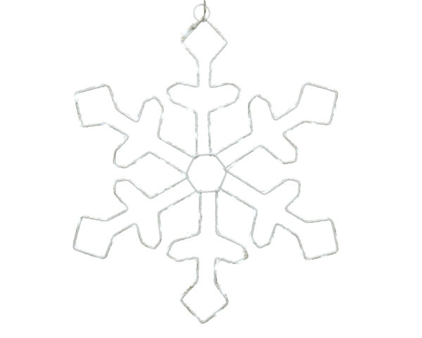 Fiocco Di Neve 57 cm Led decorazione natalizia luminosa Kaemingk con illuminazione LED integrata - DeMatteis.it