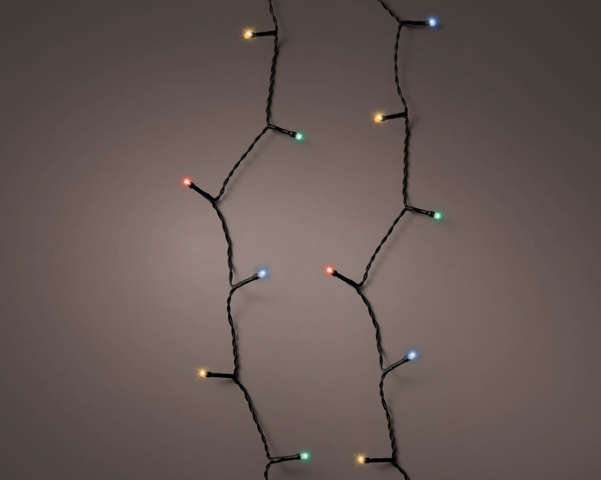 Luminaria Batteria 240 Led Multicolor 17,9 ml catena luminosa a batteria per decorazioni natalizie - DeMatteis.it