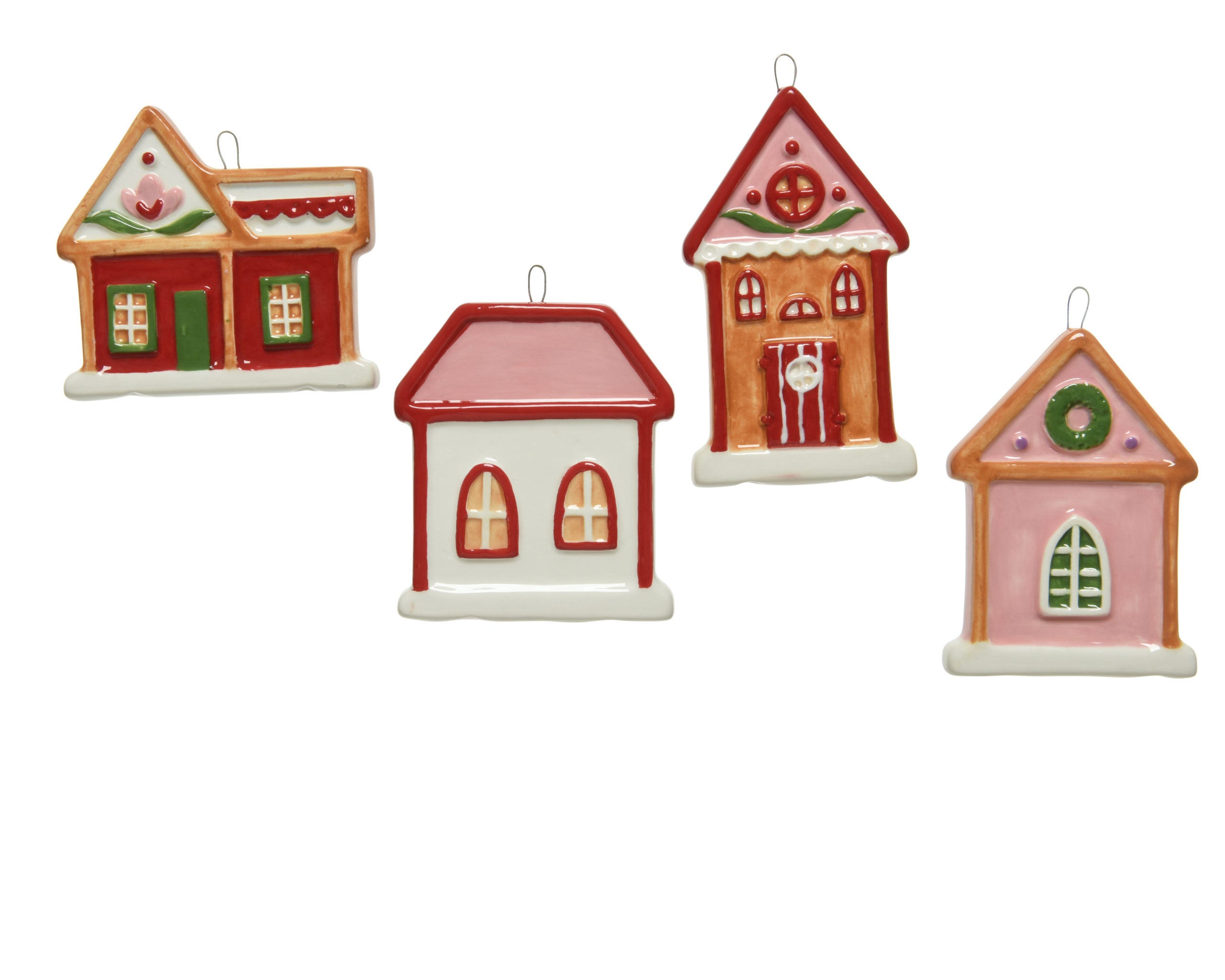 Casetta da appendere biscotto decorazione natalizia 8 x 7 x 1 cm con gancio metallico - DeMatteis.it