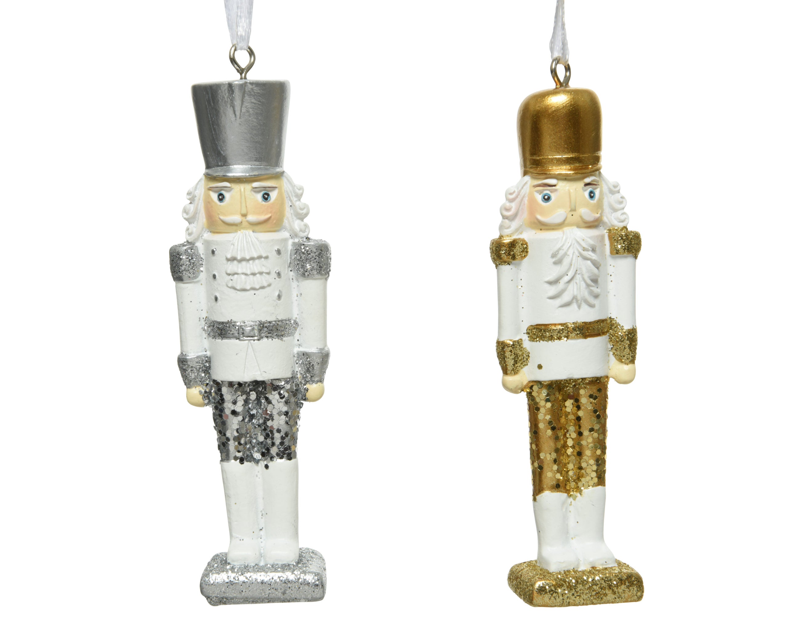 Soldatino da appendere decorativo natalizio oro argento 11 cm per addobbi festivi - DeMatteis.it