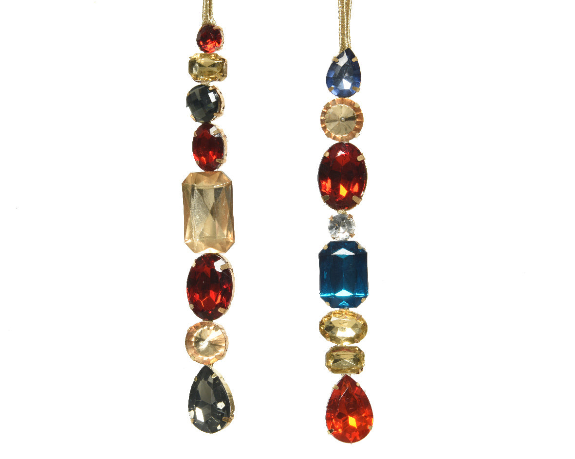 Pendente Piere Multicolor decorativo con pietre colorate da 14 cm per ornamenti natalizi - DeMatteis.it