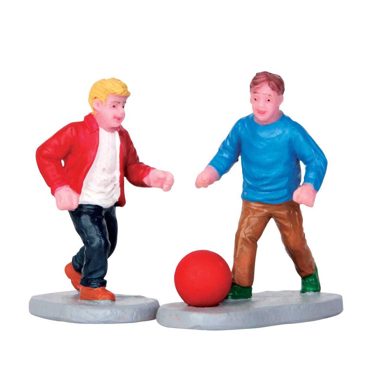 Playground Pals Set Of2 Lemax figurine decorative per villaggi natalizi set da 2 pezzi - DeMatteis.it
