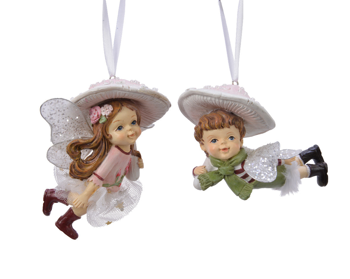 Pendente Elfo decorativo 10 x 13 cm per decorazioni natalizie con nastro di sospensione - DeMatteis.it