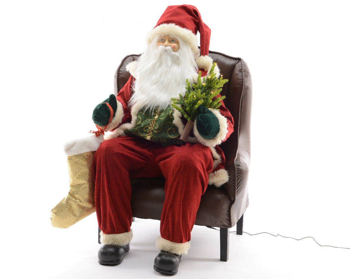 Babbo Natale gonfiabile decorativo 80x70x120 cm per addobbi natalizi - DeMatteis.it