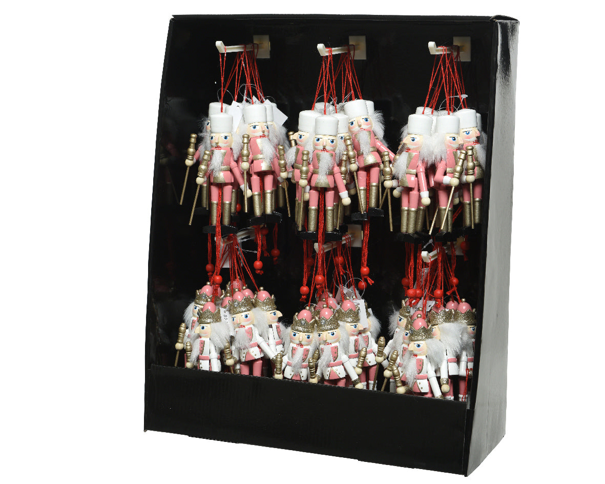 Pendente Schiaccinoci Legno 13 cm decorativo natalizio artigianale per addobbi - DeMatteis.it