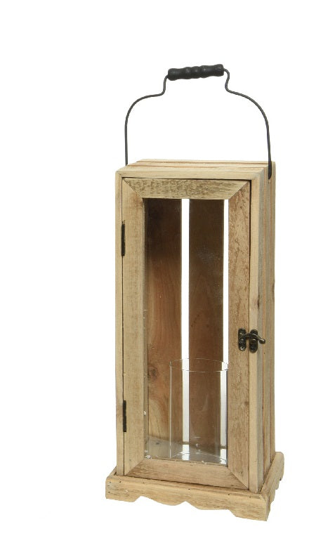 Lanterna Legno 19X19X43 Cm