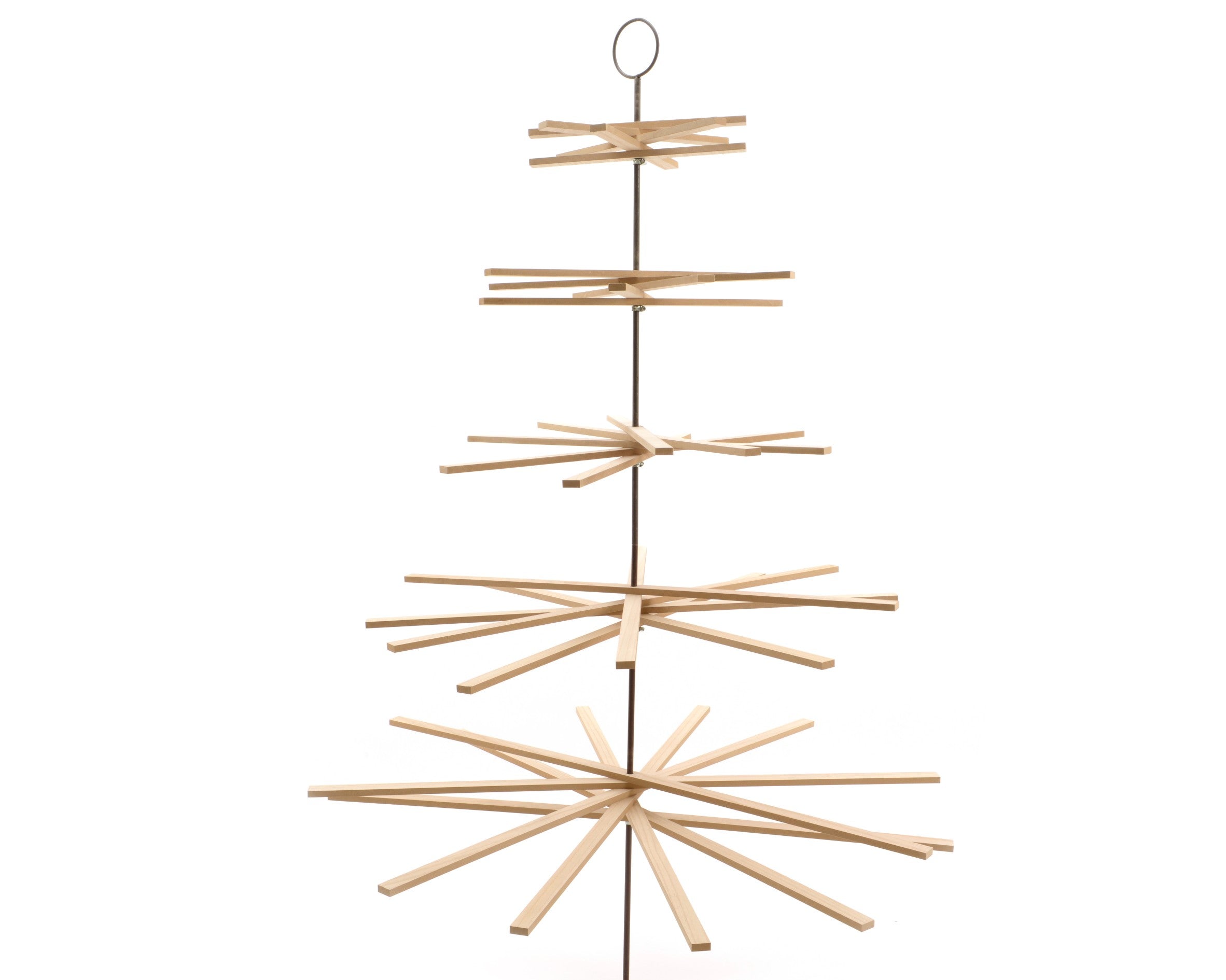 Albero Legno 120X175 cm struttura in legno per decorazioni e allestimenti con base metallica - DeMatteis.it