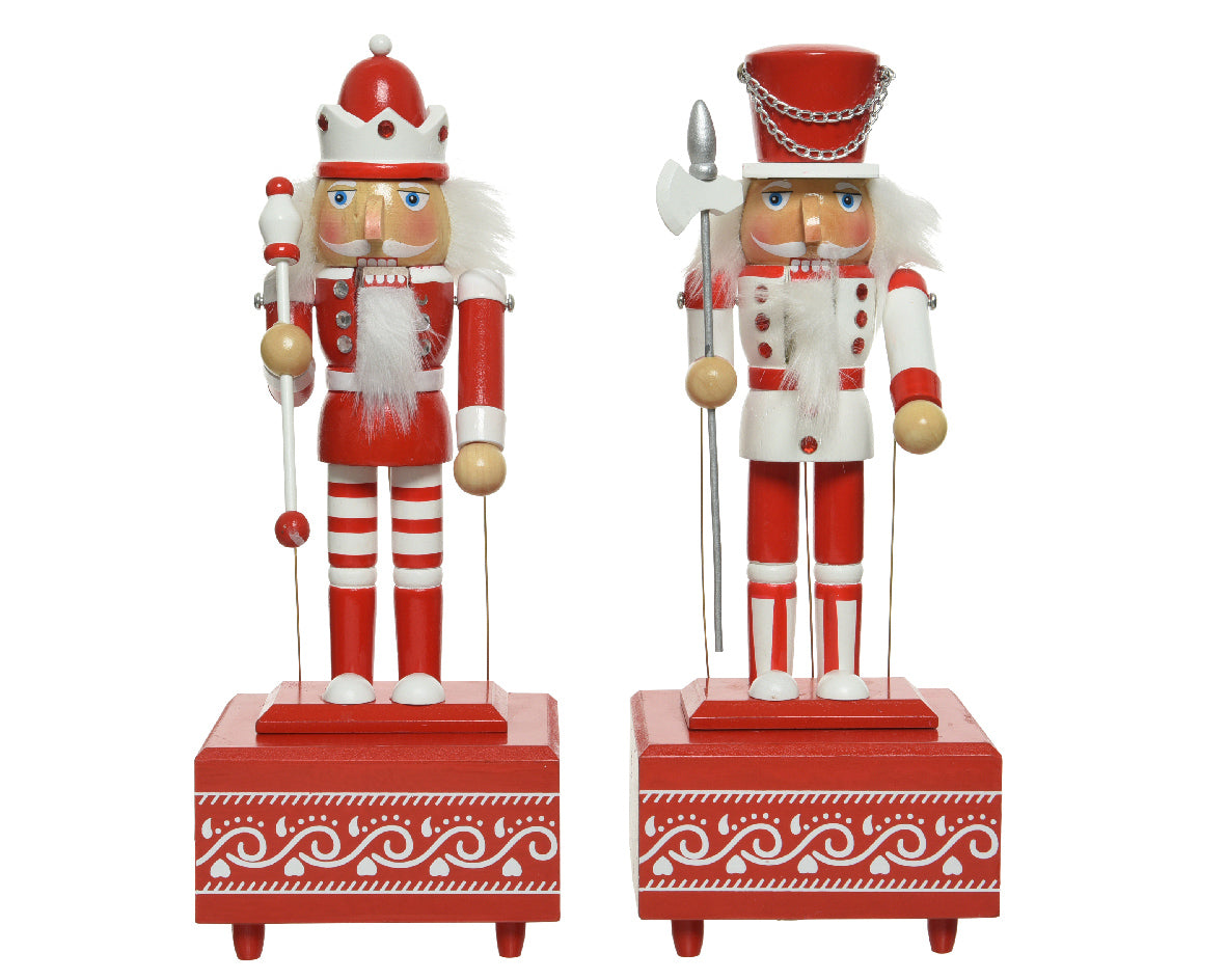 Schiaccianoci musicale decorativo da 30 cm per addobbi natalizi tradizionali - DeMatteis.it