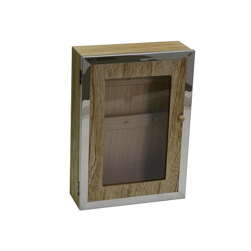 Portachiavi Legno 6 Posti Titanium 20X28X8 Cm