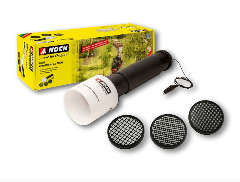 Gras Master Noch NOCH applicatore elettrostatico per erba sintetica modellismo con setacci intercambiabili - DeMatteis.it