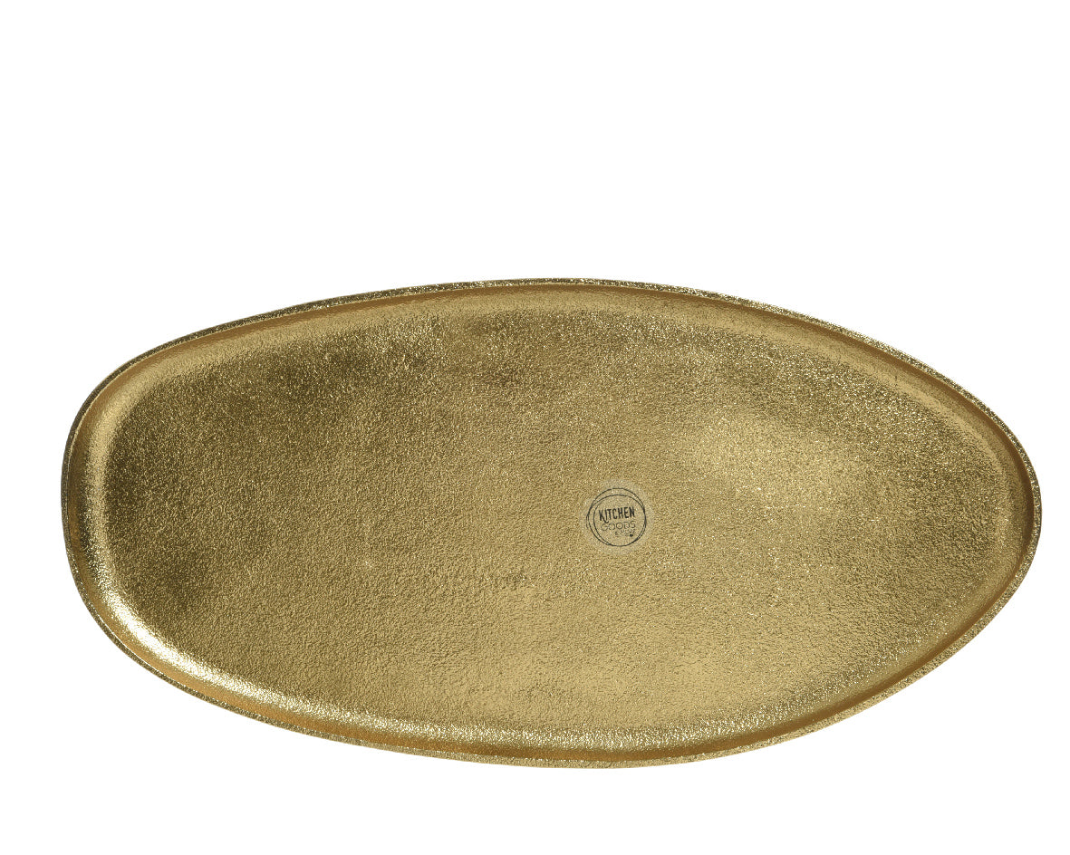 Piatto Alluminio D 38 Cm Finitura Oro