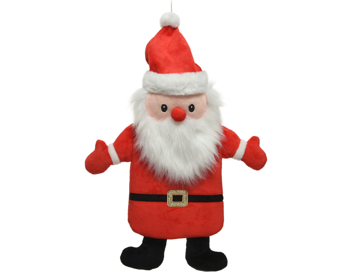 Borsa Acqua Calda Babbo Natale per riscaldamento corporeo 19 x 44 cm con rivestimento natalizio - DeMatteis.it