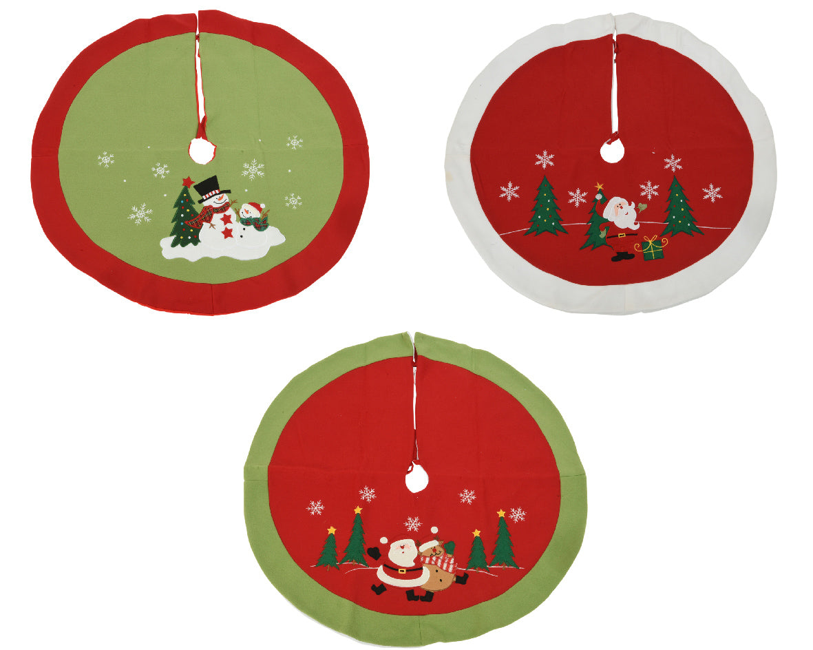 Copripiede Albero Figura Natalizia decorativo per base albero di Natale diametro 90 cm - DeMatteis.it