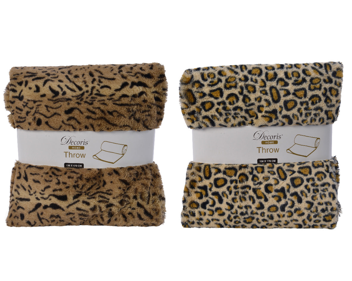 Plaid Maculato Marrone 130X170 Cm