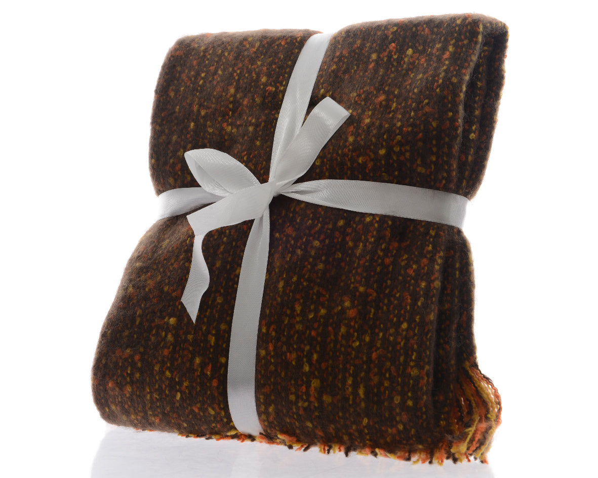 Plaid Melle Marrone 130X150 Cm