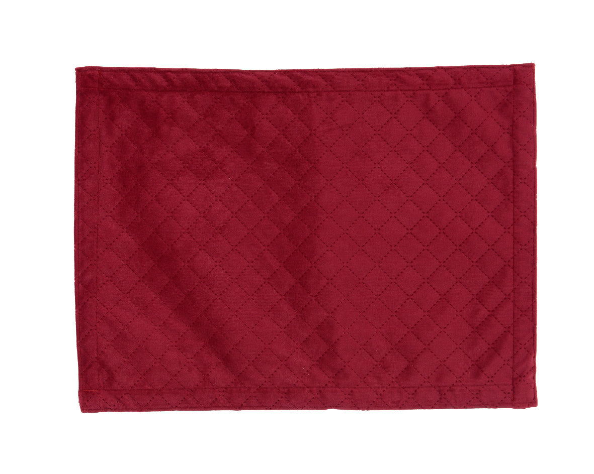 Tovaglietta 40X30 Cm Velluto Rosso