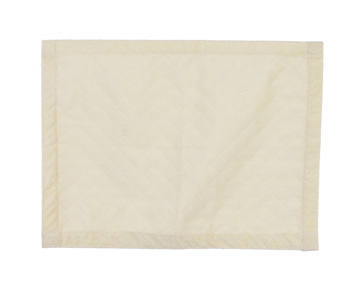 Tovaglietta 40X30 Cm Velluto Avorio