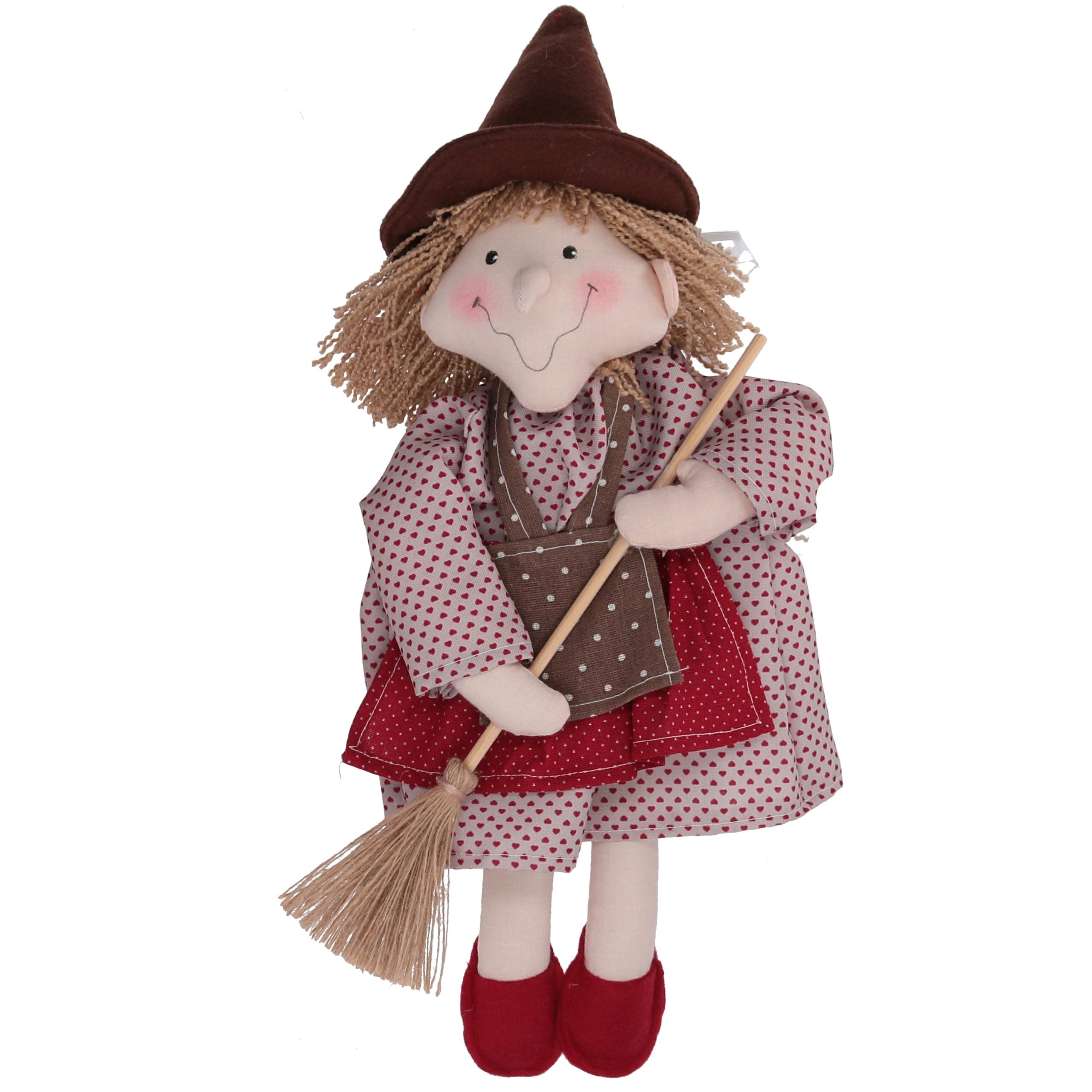 Befana Tessuto Rosso 17X43 Cm