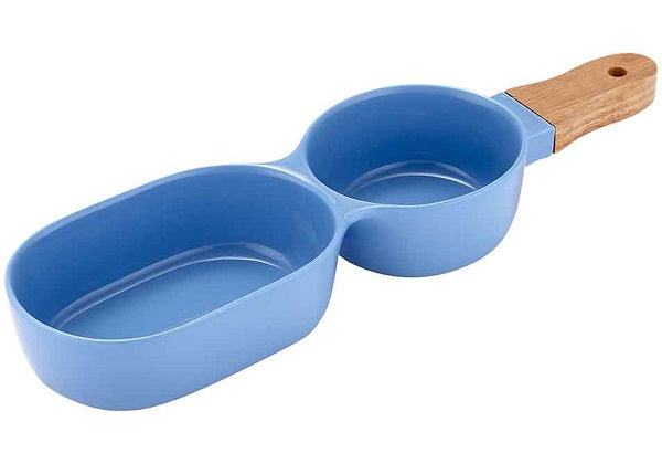 Ciotola Aperitivo Doppia Blu Con Manico