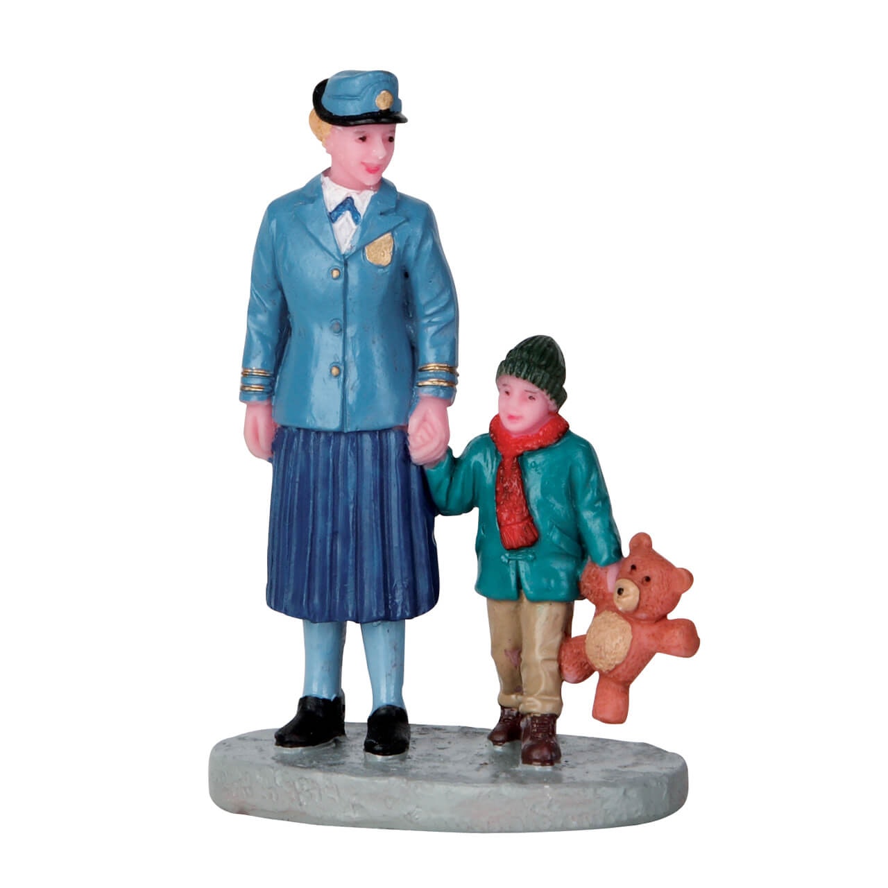 Look Both Ways Lemax figurina decorativa per villaggio natalizio con adulto e bambino - DeMatteis.it