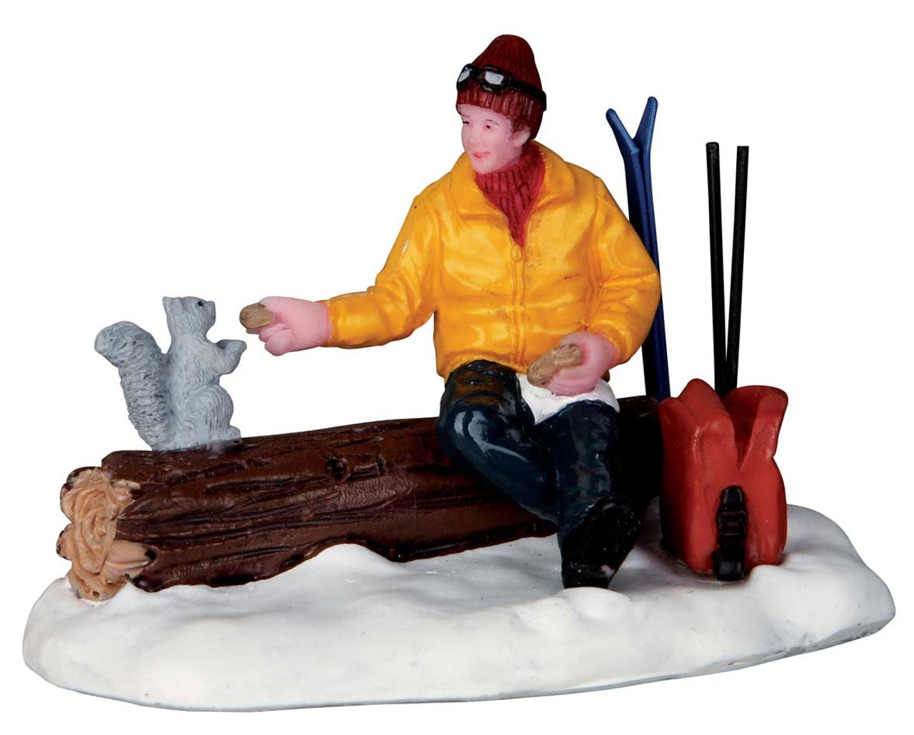 Have A Bite Lemax figurina decorativa per villaggio di Natale con personaggio e animali - DeMatteis.it