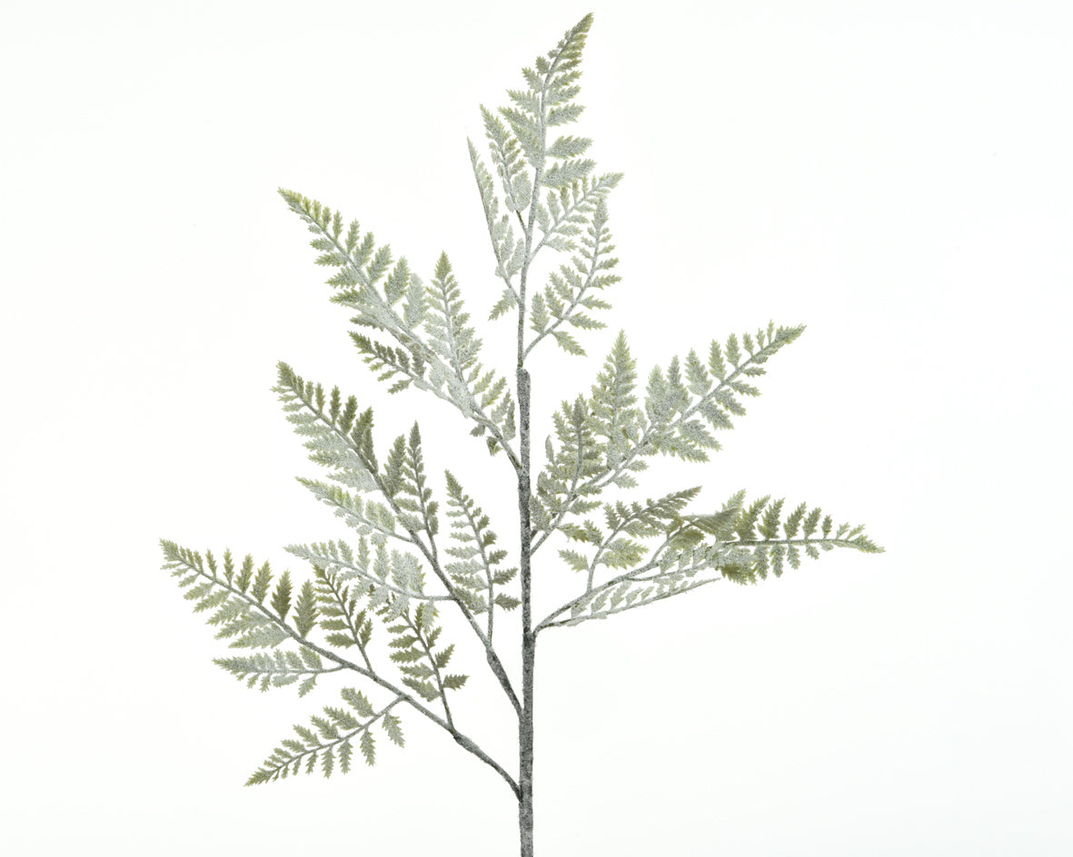 Ramo Felce Con Neve Spray 76 cm per decorazioni natalizie in plastica - DeMatteis.it