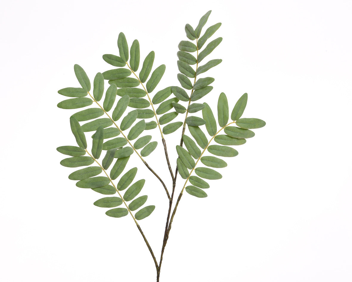 Ramo con foglie verdi artificiale da 110 cm per decorazione e arredamento - DeMatteis.it