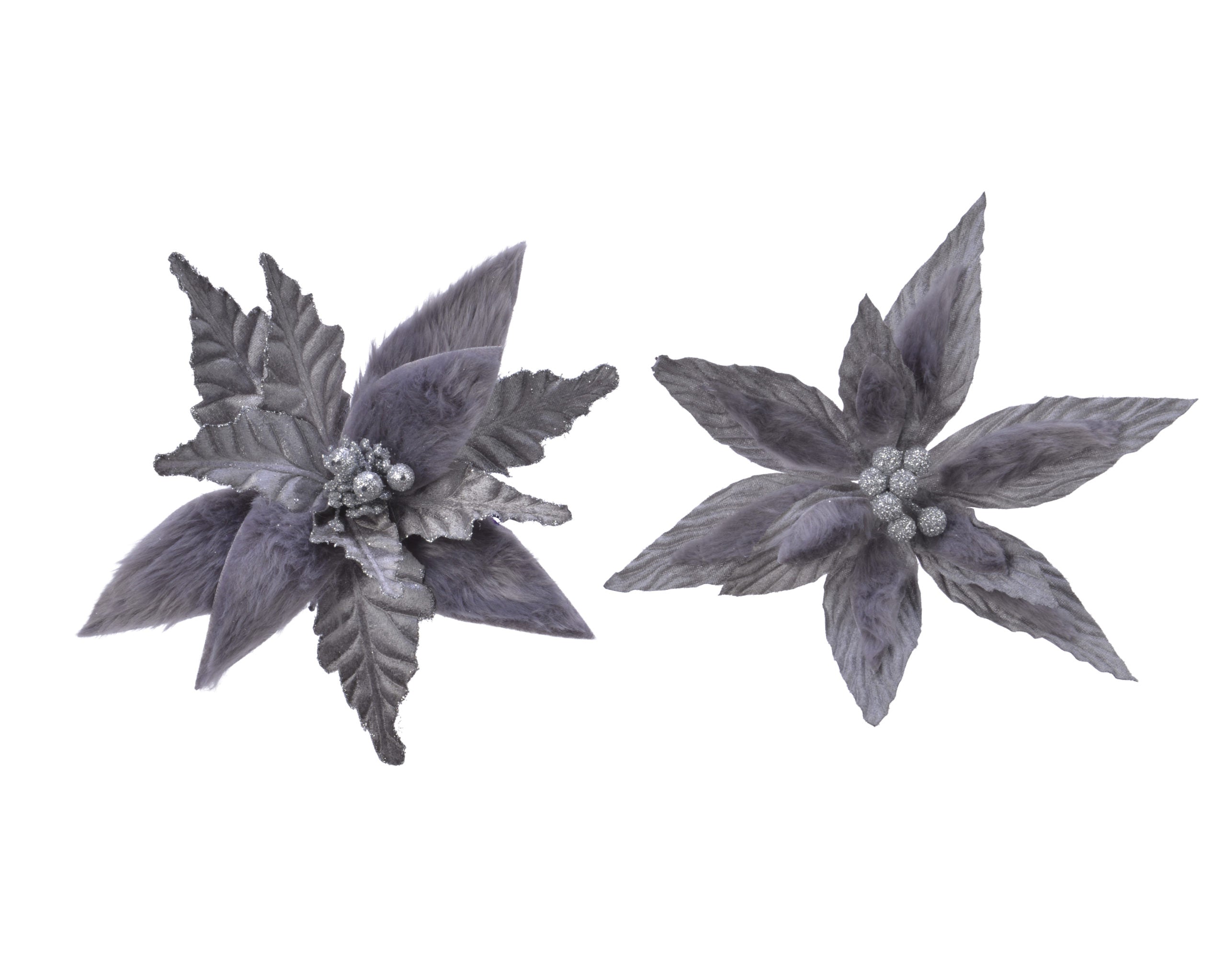 Stella Di Natale Grigio Viola D 29X3 Cm